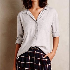 Shirt Tail Button Down cloth & stone